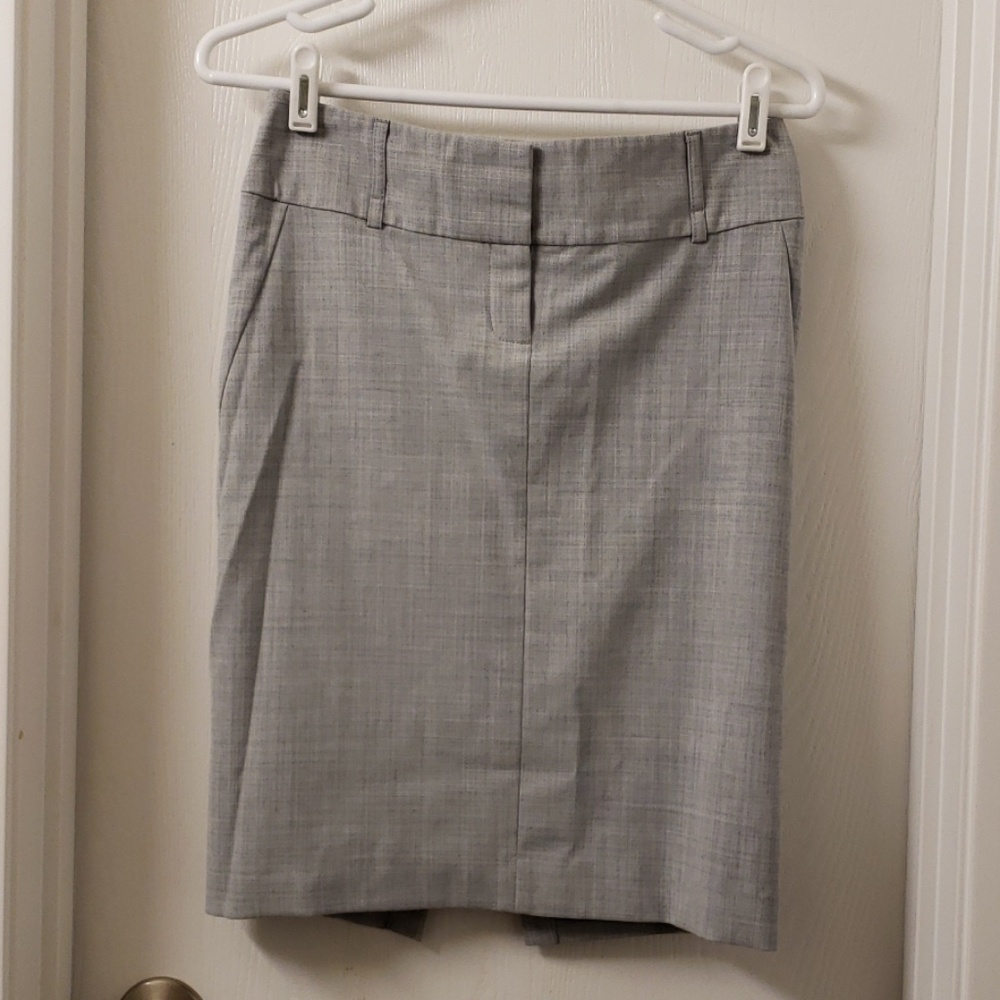 Express Grey Pencil Skirt